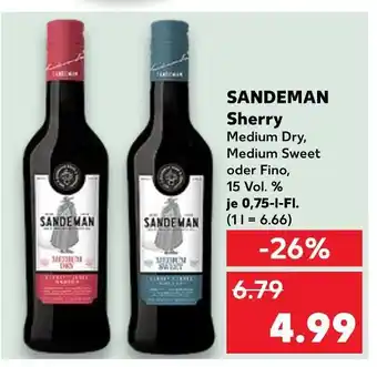 Kaufland Sandeman sherry Angebot
