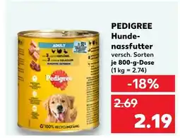 Kaufland Pedigree hundenassfutter Angebot