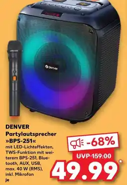 Kaufland Denver partylautsprecher bps-251 Angebot