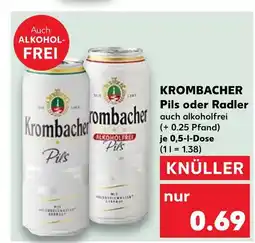 Kaufland Krombacher pils Angebot