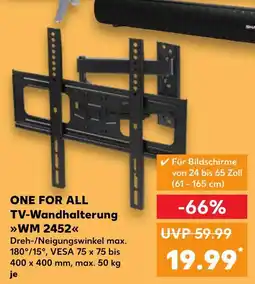 Kaufland One for all tv-wandhalterung wm 2452 Angebot