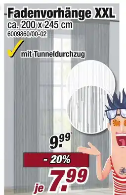 Poco Fadenvorhänge xxl Angebot