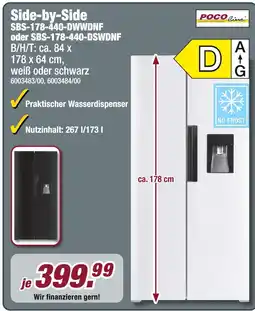 Poco Pocoline side-by-side sbs-178-440-dwwdnf oder sbs-178-440-dwwdnf Angebot