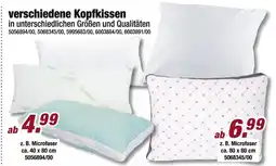 Poco Verschiedene kopfkissen Angebot