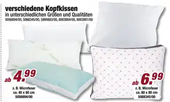 Poco Verschiedene kopfkissen Angebot