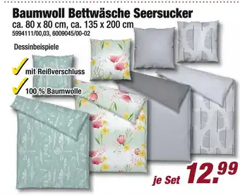 Poco Baumwoll bettwäsche seersucker Angebot