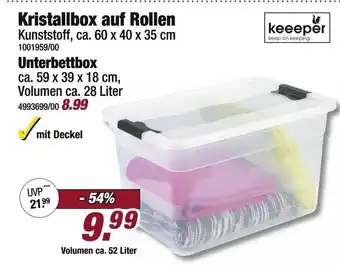 Poco Keeeper kristallbox auf rollen oder unterbox Angebot