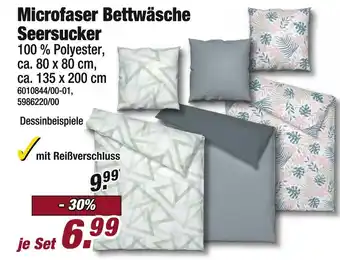 Poco Microfaser bettwäsche seersucker Angebot