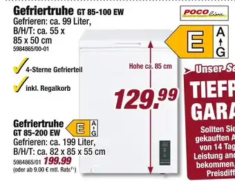 Poco Pocoline gefriertruhe gt 85-100 ew oder gt 85-200 ew Angebot