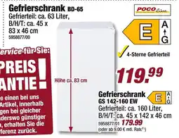 Poco Poco line gefrierschrank bd-65 Angebot