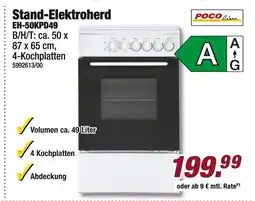 Poco Stand-elektroherd eh-50kpd49 Angebot