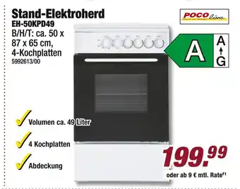 Poco Stand-elektroherd eh-50kpd49 Angebot