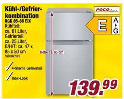 Poco Poco line kühl-/gefrierkombination kgk 85-86 eix Angebot