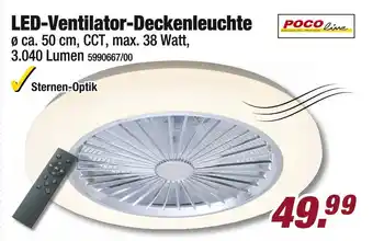 Poco Led-ventilator-deckenleuchte Angebot
