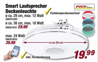 Poco Pocoline smart lautsprecher deckenleuchte Angebot