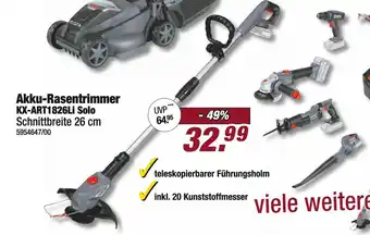 Poco Akku-rasentrimmer kx-art1826li solo Angebot