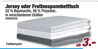 Poco Jersey oder frotteespannbetttuch Angebot