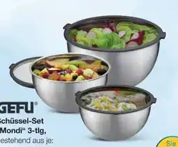 Möbel Inhofer Gefu Schüssel-Set Mondi 3 tlg Angebot