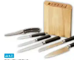 Aldi Nord Echtwerk Damast-Messerblock 7-tlg Angebot