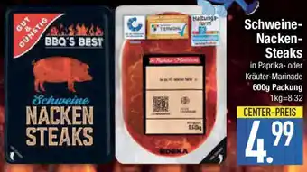 E-Center Schweine Nacken Steaks Angebot