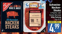 E-Center Schweine Nacken Steaks Angebot