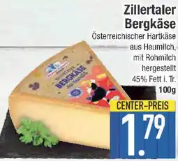 E-Center Zillertaler Bergkäse Angebot
