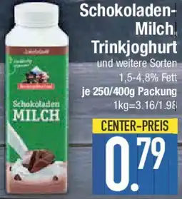 E-Center Berchtesgadener Land Schokoladen Milch Trinkjoghurt Angebot