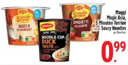 Edeka Maggi Magic Asia, 5 Minuten Terrine oder Saucy Noodles Angebot