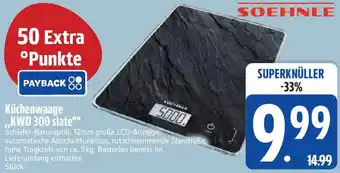 Edeka SOEHNLE Küchenwaage ,,KWD 300 slate" Angebot