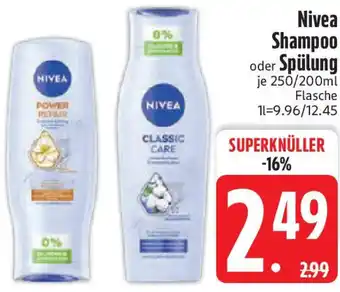 Edeka Nivea Shampoo oder Spülung Angebot