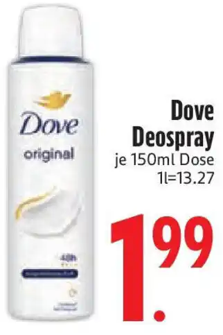 Edeka Dove Deospray Angebot