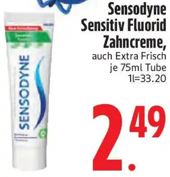 Edeka Sensodyne Sensitiv Fluorid Zahncreme Angebot