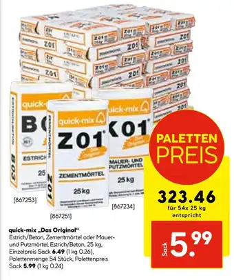 Hellweg Quick-mix das original Angebot