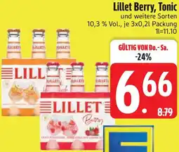 Edeka Lillet Berry, Tonic Angebot