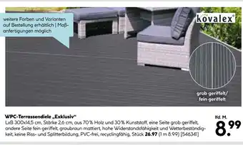 Hellweg Kovalex wpc-terrassendiele „exklusiv“ Angebot