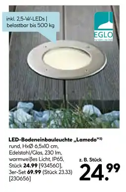 Hellweg Eglo led-bodeneinbauleuchte „lamedo” Angebot
