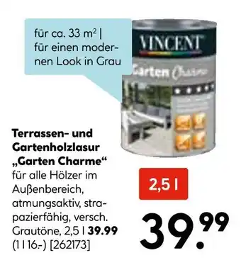 Hellweg Vincent terrassen- und gartenholzlasur „garten charme“ Angebot