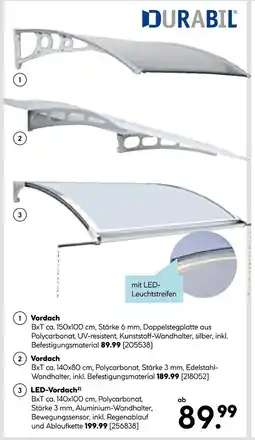 Hellweg Durabil vordach Angebot