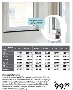 Hellweg Wärmeschutzfenster Angebot