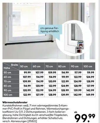 Hellweg Wärmeschutzfenster Angebot
