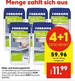 Hellweg Fundamo klebe- und armierungsmörtel Angebot