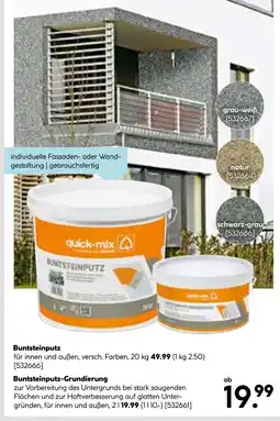 Hellweg Quick-mix buntsteinputz oder buntsteinputz-grundierung Angebot
