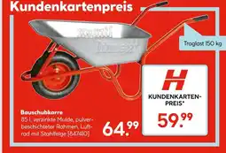 Hellweg Bauschubkarre Angebot