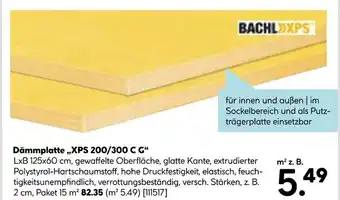Hellweg Bachl xps dämmplatte „xps 200/300 c g“ Angebot