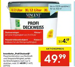 Hellweg Vincent innenfarbe „profi deckweiß“ Angebot