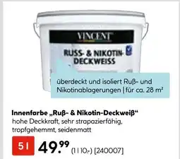 Hellweg Vincent innenfarbe „ruß- & nikotin-deckweiß“ Angebot