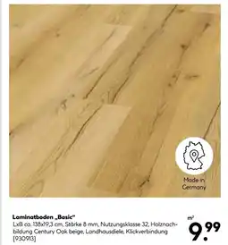 Hellweg Laminatboden „basic“ Angebot