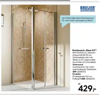 Hellweg Breuer duschenserie „elana 2.0“ Angebot
