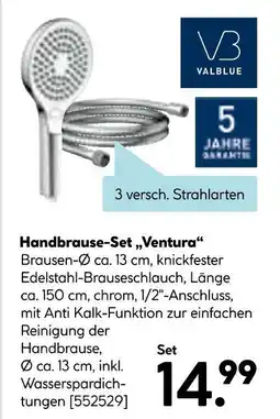 Hellweg Valblue handbrause-set „ventura“ Angebot