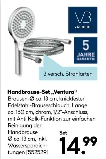 Hellweg Valblue handbrause-set „ventura“ Angebot